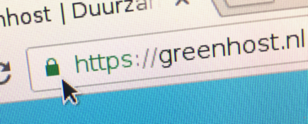 Green lock icon in URL bar