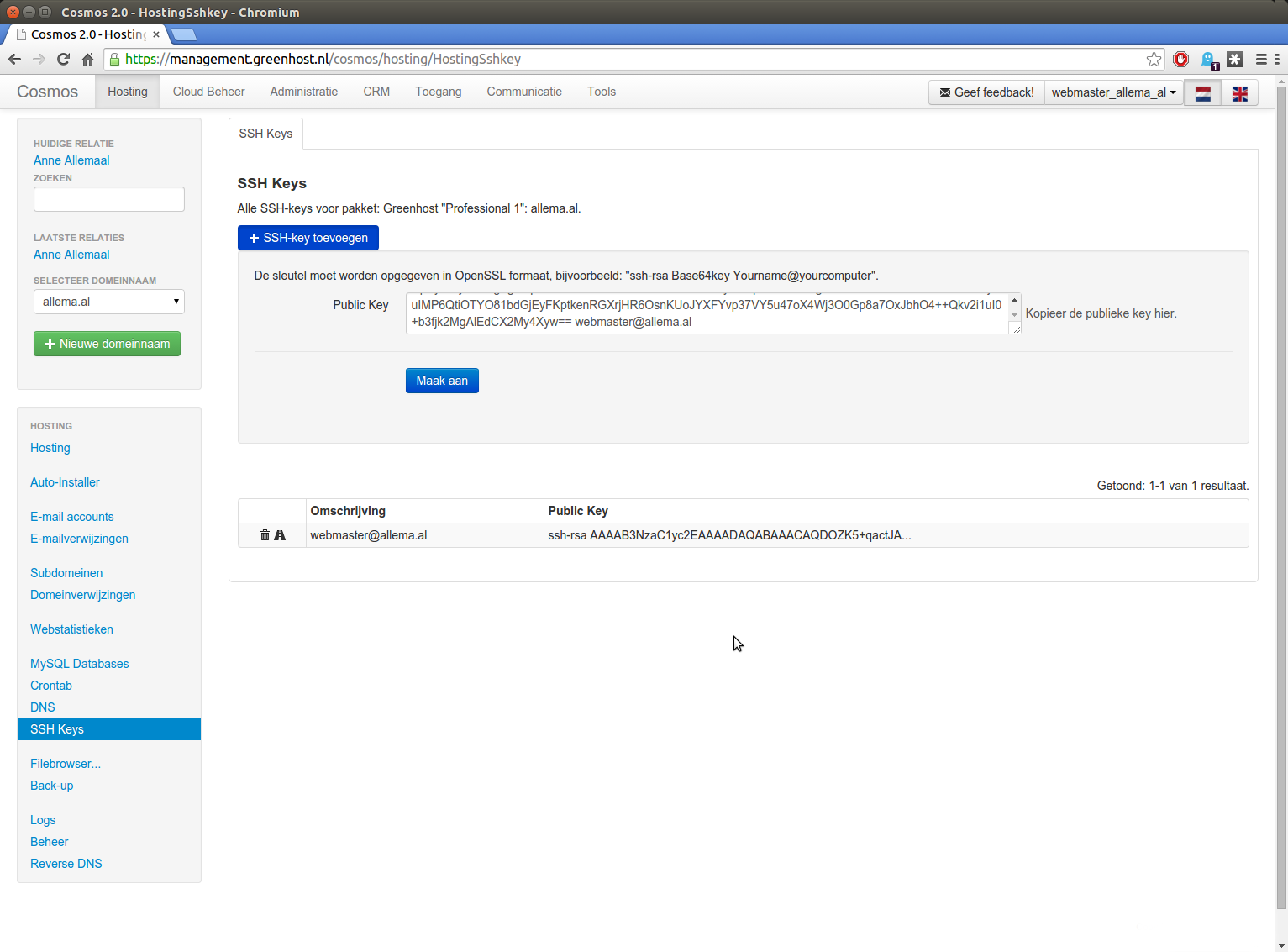 Managing SSH keys