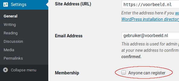 WordPress Settings